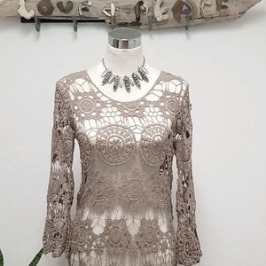 CROCHET COVER UP MOCCA🌴🌻👙